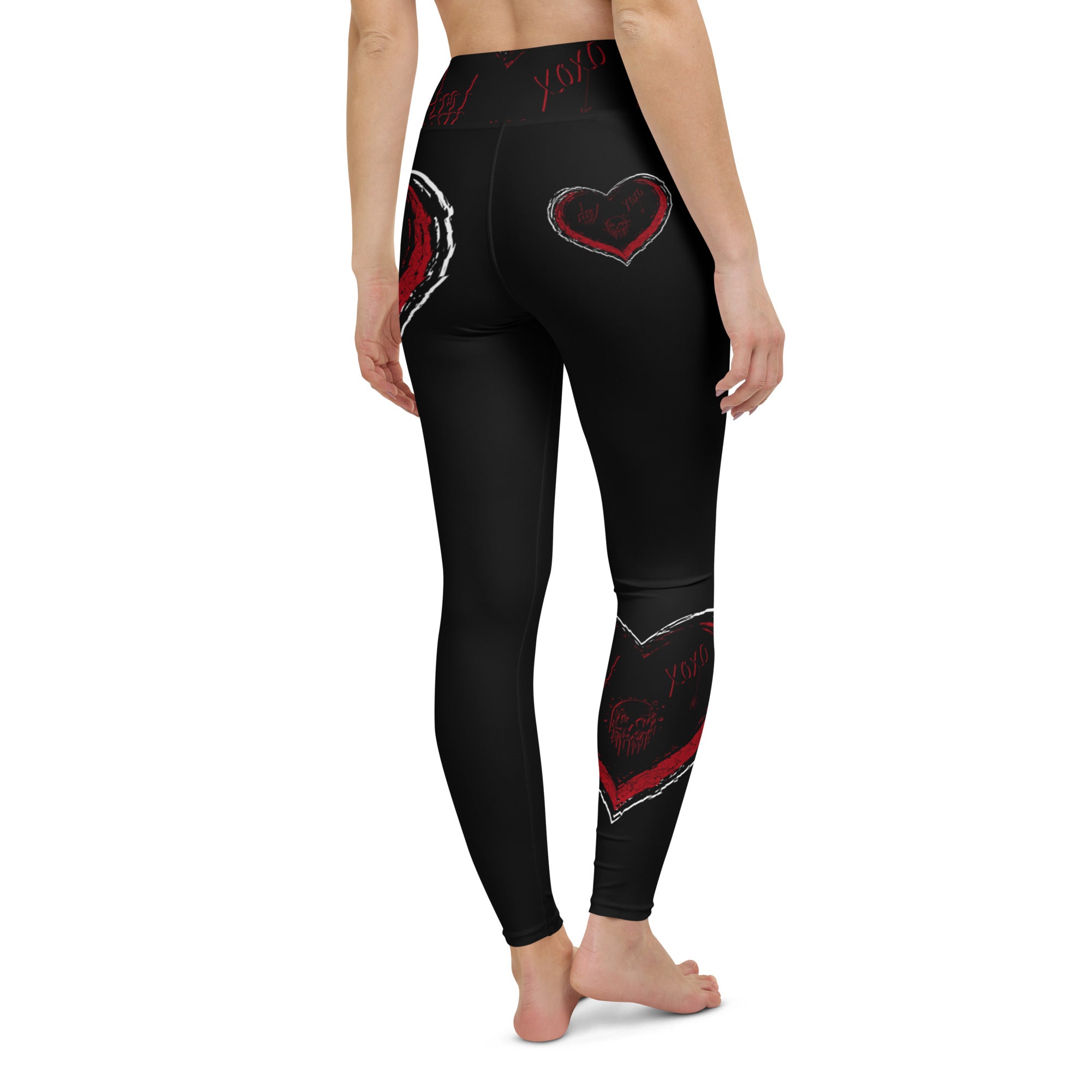 Black Heart Spider Leggings