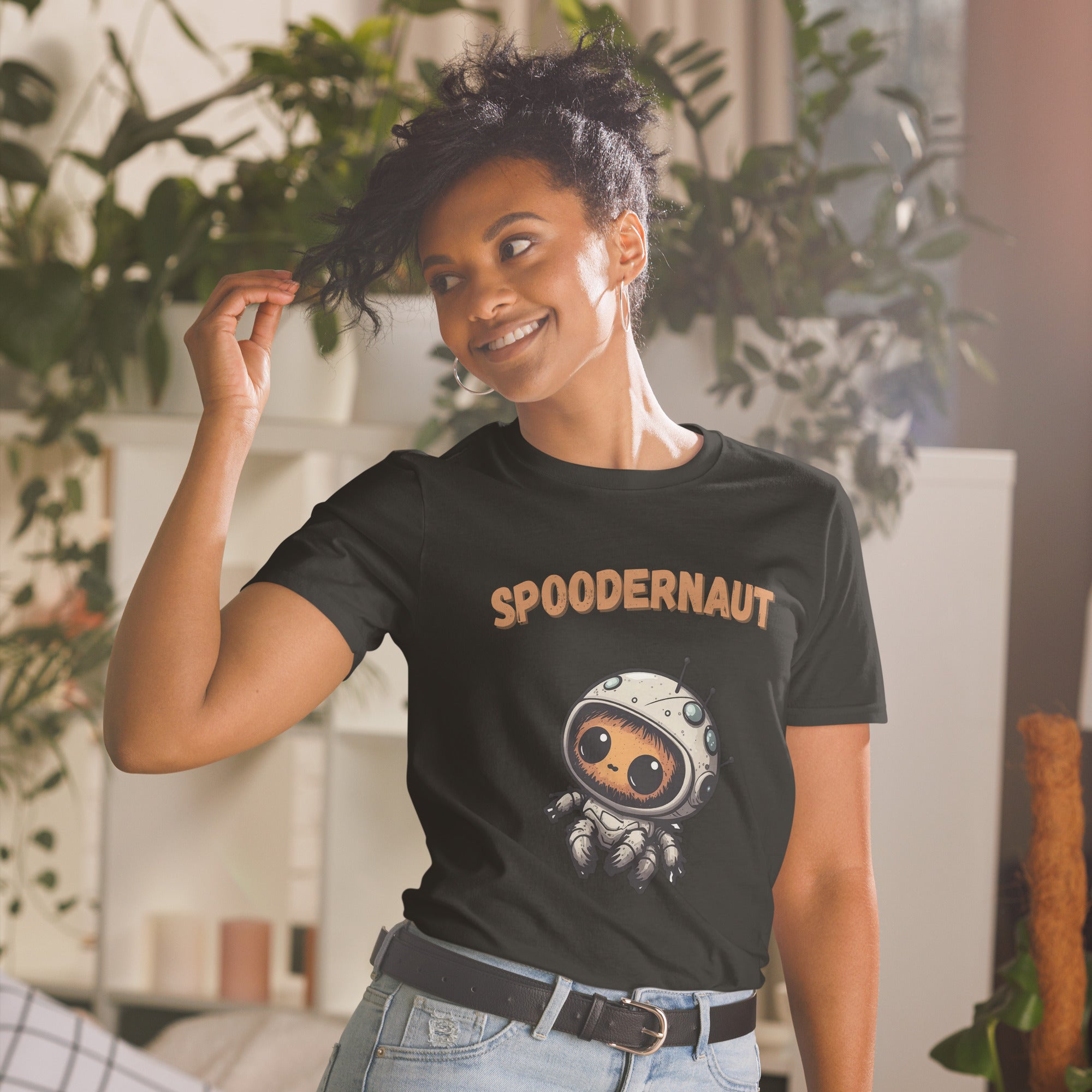 Spoodernaut Short-Sleeve Women's T-Shirt - Jumping Spiders For Sale - Spiders Source - #1 Regal Jumping Spider Store