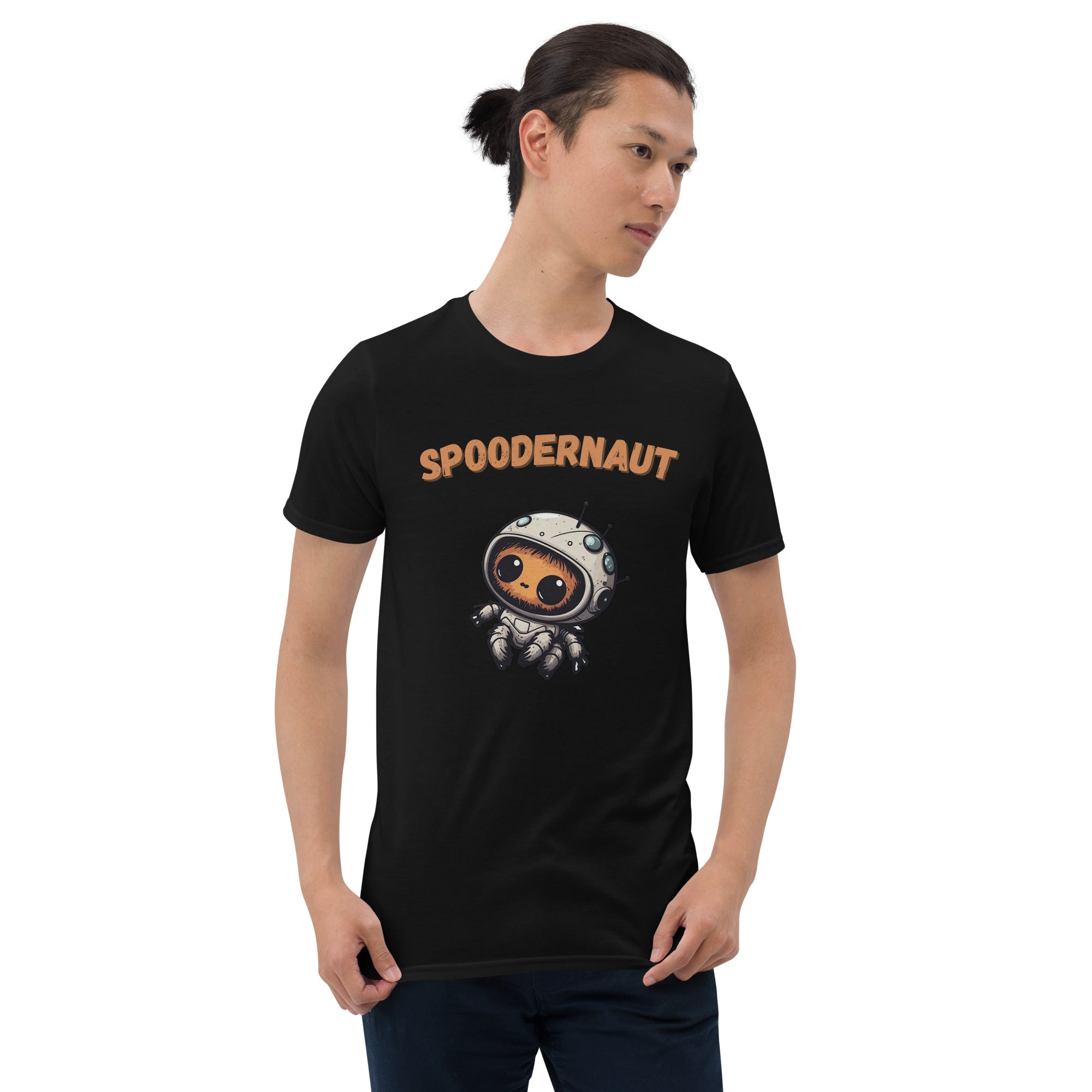 Spoodernaut Men's Short-Sleeve Unisex T-Shirt - Jumping Spiders For Sale - Spiders Source - #1 Regal Jumping Spider Store