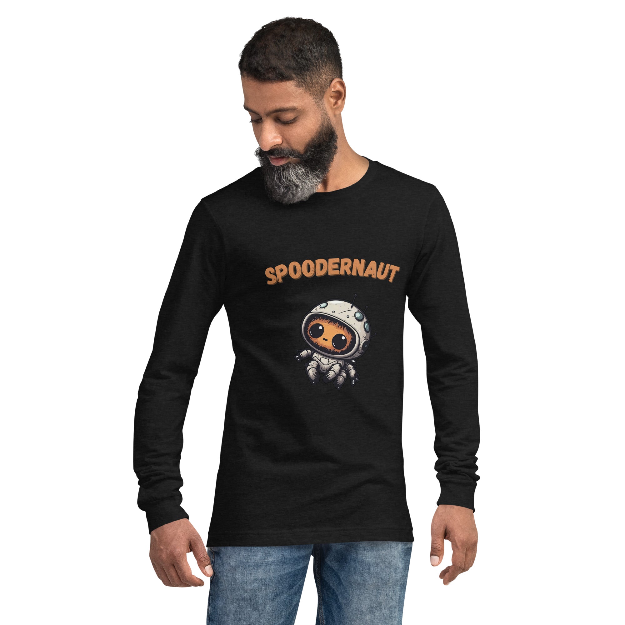 Spoodernaut Jumping Spider Unisex Long Sleeve Tee - Jumping Spiders For Sale - Spiders Source - #1 Regal Jumping Spider Store