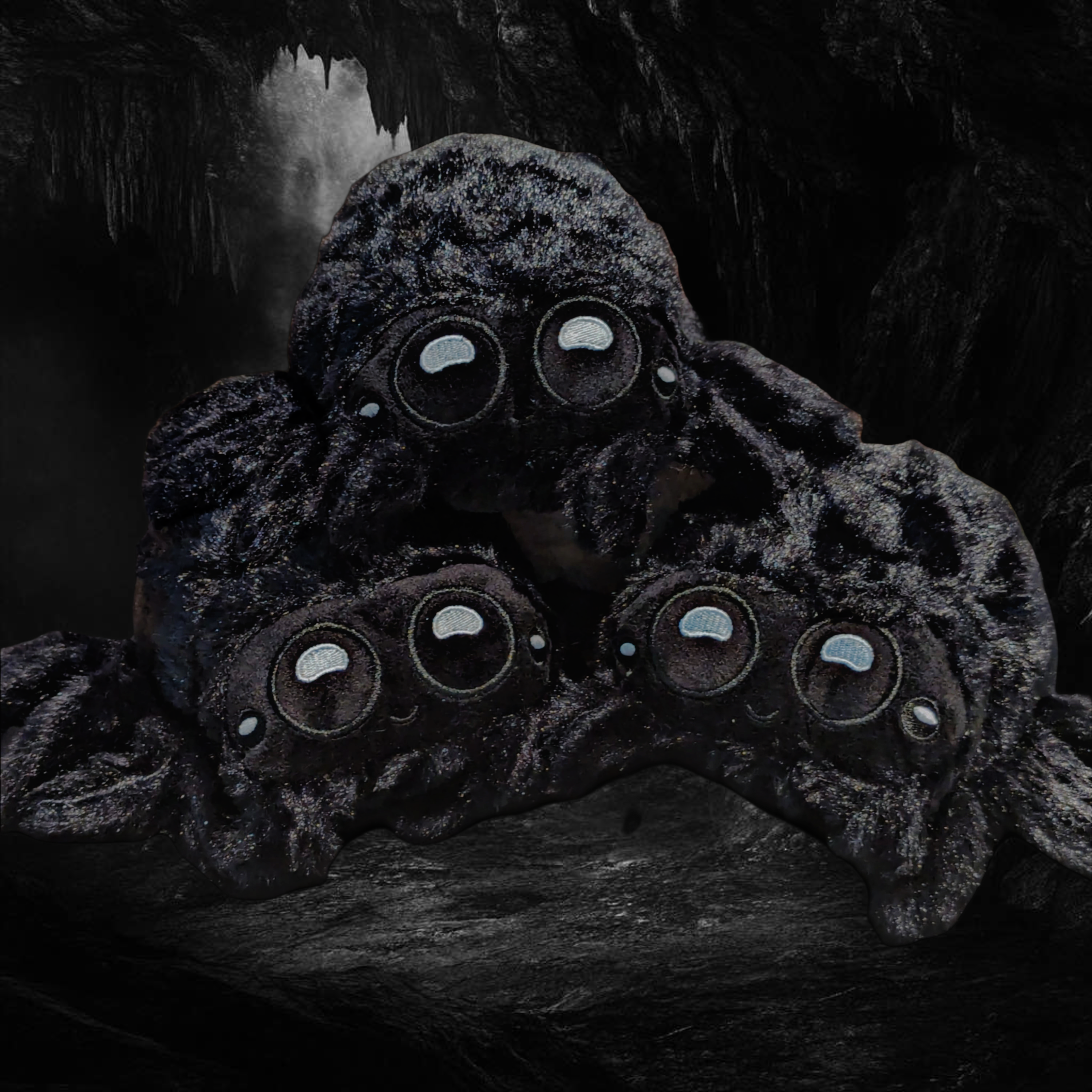 Black Jumping Spider Plushie, High Quality, For Sale