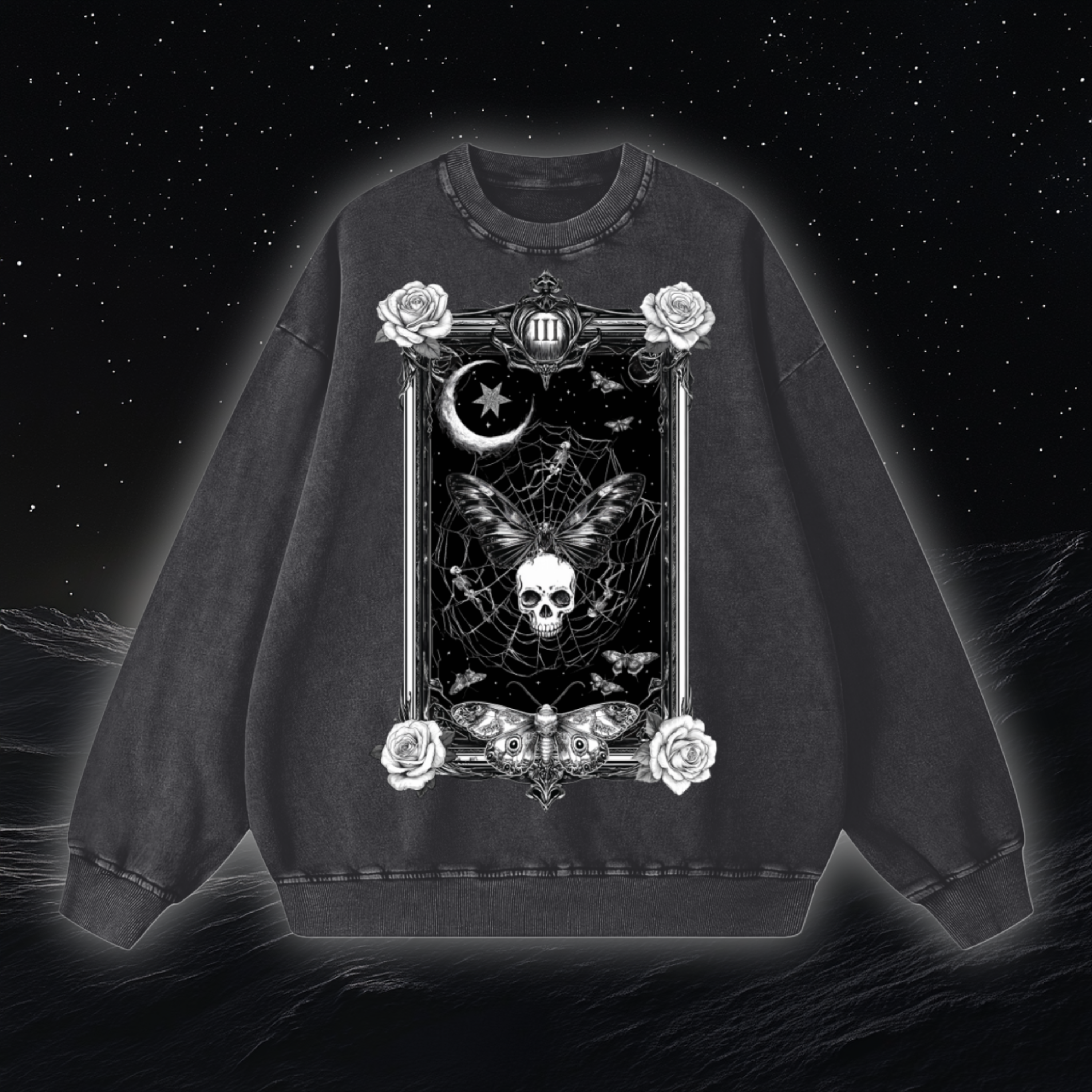 dark,midnight,sweater,sweatshirt,goth