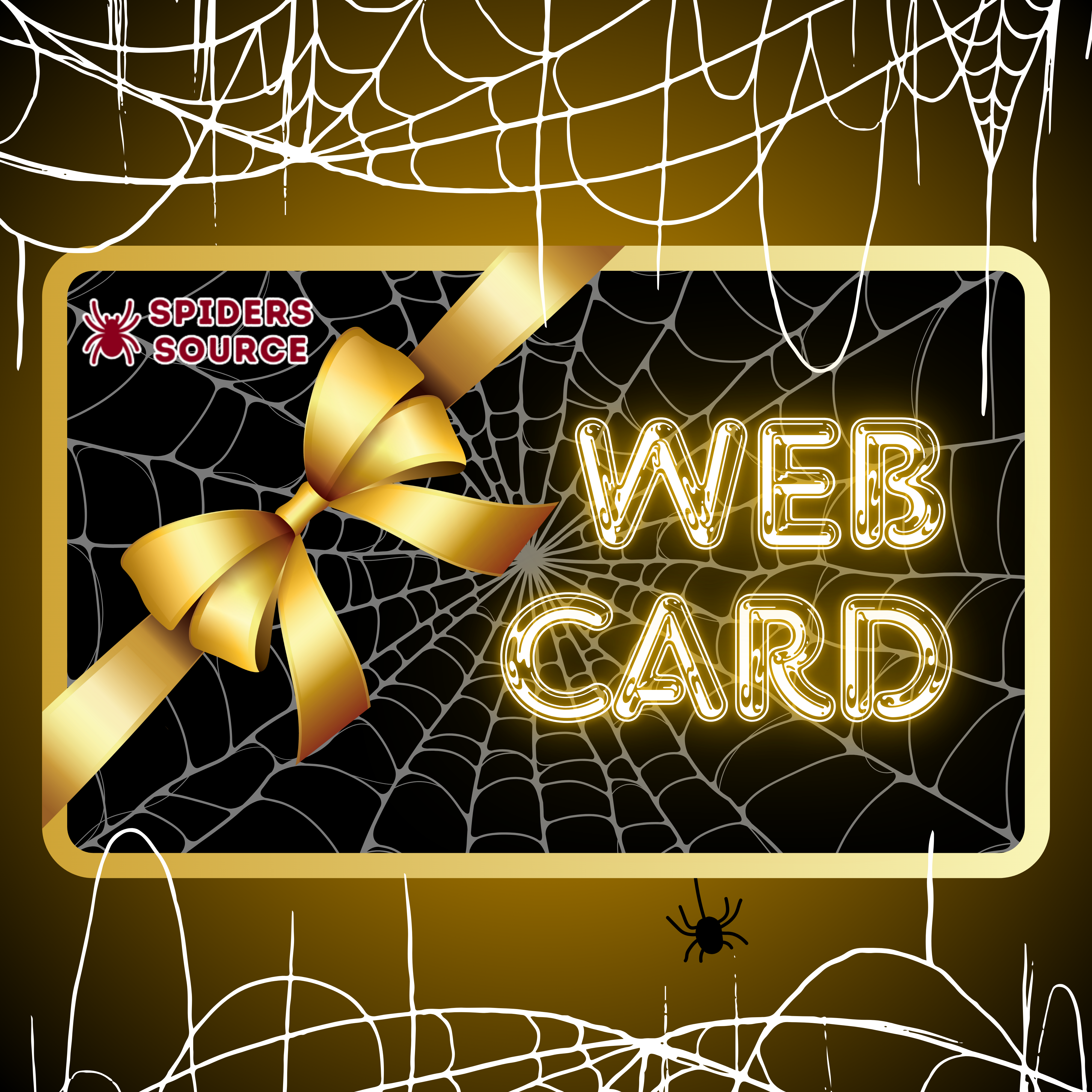 Spiders Source Gift Card, Web Card