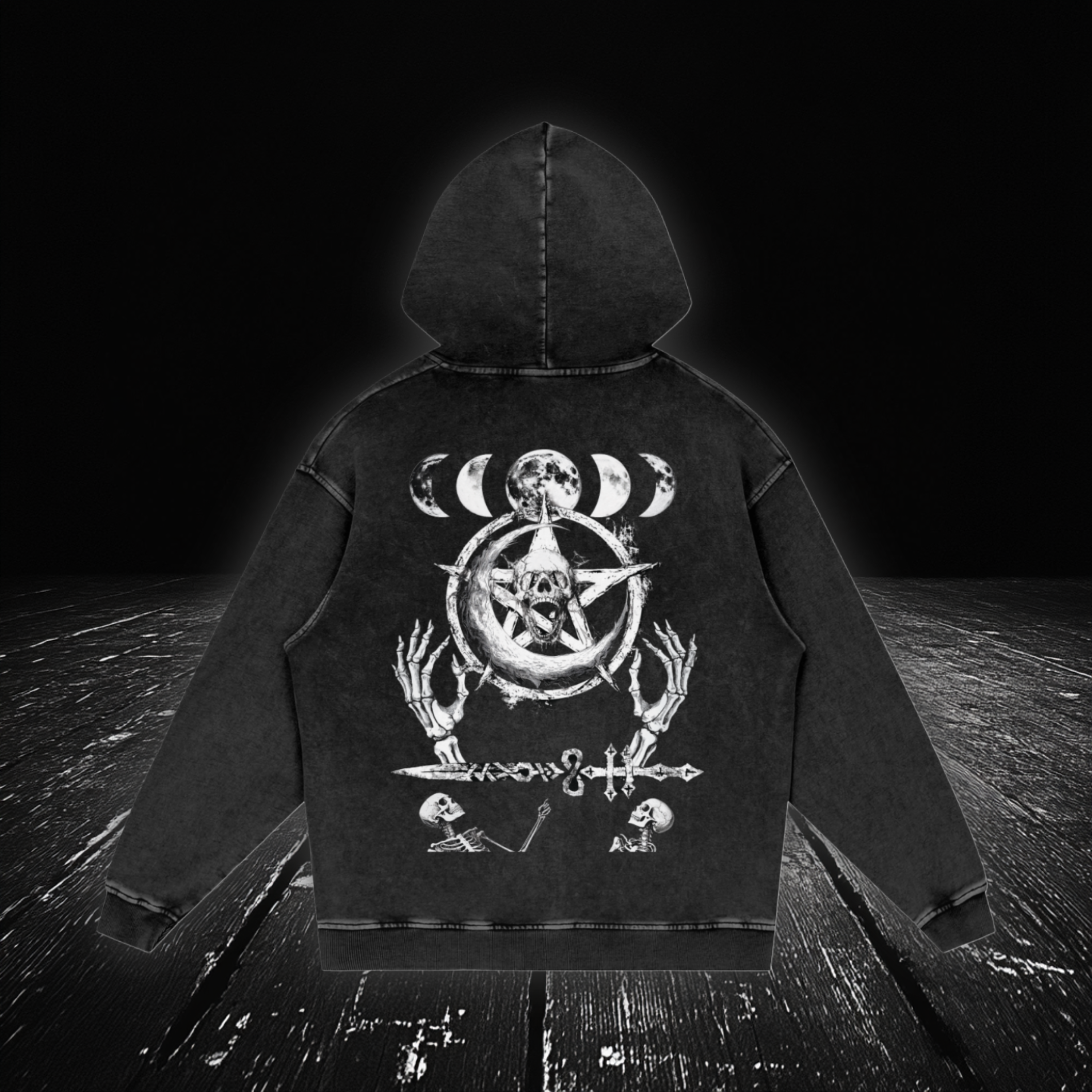 Webbed Eternity Hoodie Back View