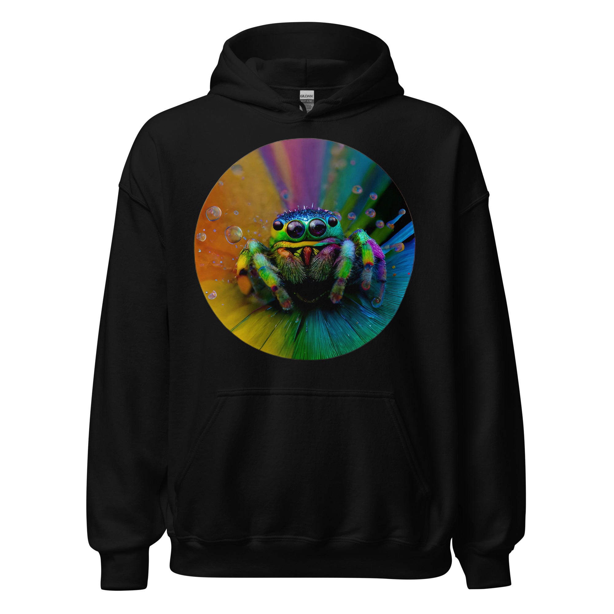 Spiral Jumping Spider Unisex Hoodie - Jumping Spiders For Sale - Spiders Source - #1 Regal Jumping Spider Store